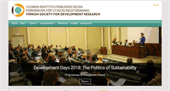 Desktop Screenshot of kehitystutkimus.fi